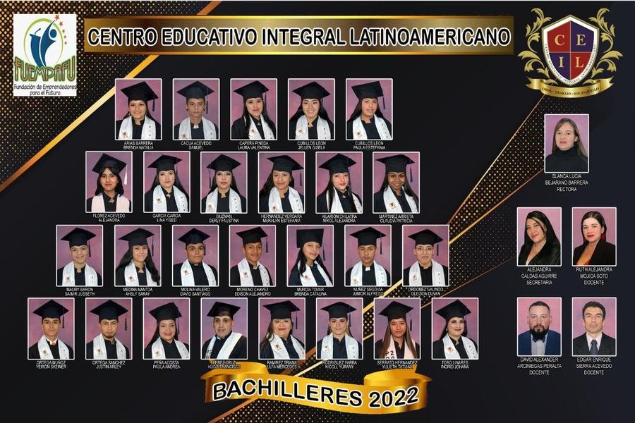 Ceremonia de graduación de bachilleres apoyada por FUCVIDA